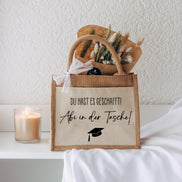 Abi in der Tasche Geschenk – Jutetasche Abitur bestanden, lustiges Abi Geschenk, Abschluss Geschenk Schule, Du hast es geschafft! Abitur 26