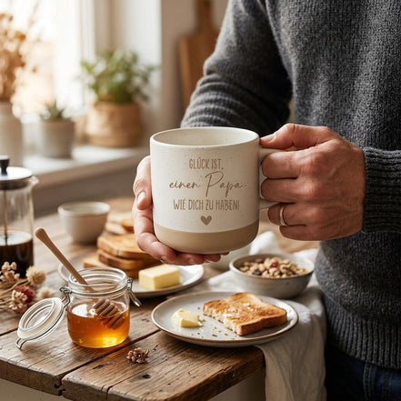 Glück ist einen Papa wie dich zu haben Tasse – Papa Geschenk – Geschenk von Kind – Vatertag Geschenk Papa – Dankeschön Papa Tasse