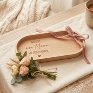Muttertag Geschenk Mama – Glück ist eine Mama wie dich zu haben – Holztablett mit Gravur – Geschenk für Mutter – personalisiert