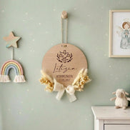 Personalisiertes Holzschild zur Kommunion, Konfirmation oder Taufe mit Namen & Datum – Geschenk für Patenkind, Patenkind Geschenk