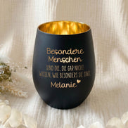Personalisiertes Windlicht mit Name | Geschenk für besonderen Menschen | Freundschaft Geschenk | Danke Geschenk | Weihnachten, Geburtstag