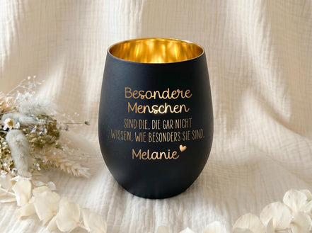 Personalisiertes Windlicht mit Name | Geschenk für besonderen Menschen | Freundschaft Geschenk | Danke Geschenk | Weihnachten, Geburtstag