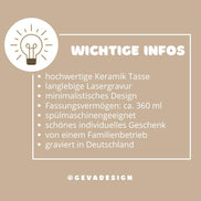 Personalisierte Hochzeit Tasse mit Namen | Brautpaar im Auto | Hochzeitsgeschenk personalisiert | Geschenk zur Hochzeit | Ehepaar