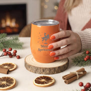 Merry Spritzmas Thermobecher – Weihnachtsgeschenk für Frauen – Edelstahl Becher mit Gravur – Spritz Geschenk – Weihnachtsbecher 354ml