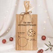 Weihnachtsmann Brett für Milch & Keks | Nikolausbrett für Kinder | Weihnachtsbrett | Weihnachtsritual Familie | Geschenk Weihnachten