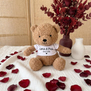 Geschenk Jahrestag personalisiert – Teddybär mit Namen & Datum – Geschenk Hochzeitstag für Paare – Partner Geschenk Liebe, Weihnachten