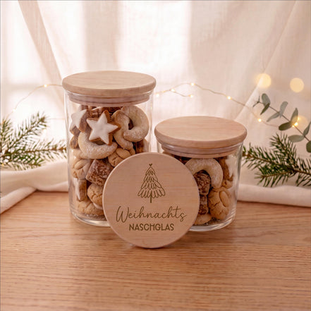 Weihnachts Naschglas | Plätzchendose Weihnachten | Mitarbeiter Geschenk Weihnachten | Plätzchenglas | Geschenk Kollegin, Teamgeschenk