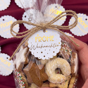 Frohe Weihnachten 20x Anhänger Gold – Geschenkanhänger Weihnachten, Etiketten Weihnachtsgeschenke, Gastgeschenk Deko, Goldene Schrift