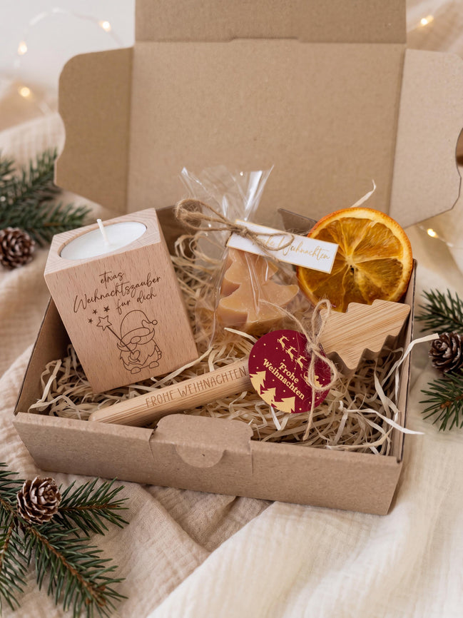 Weihnachtsset Mitgebsel | Weihnachtsgeschenk Mitarbeiter | Wichtelgeschenk | Team Geschenk Kollegen | Gastgeschenk Weihnachten, Überraschung