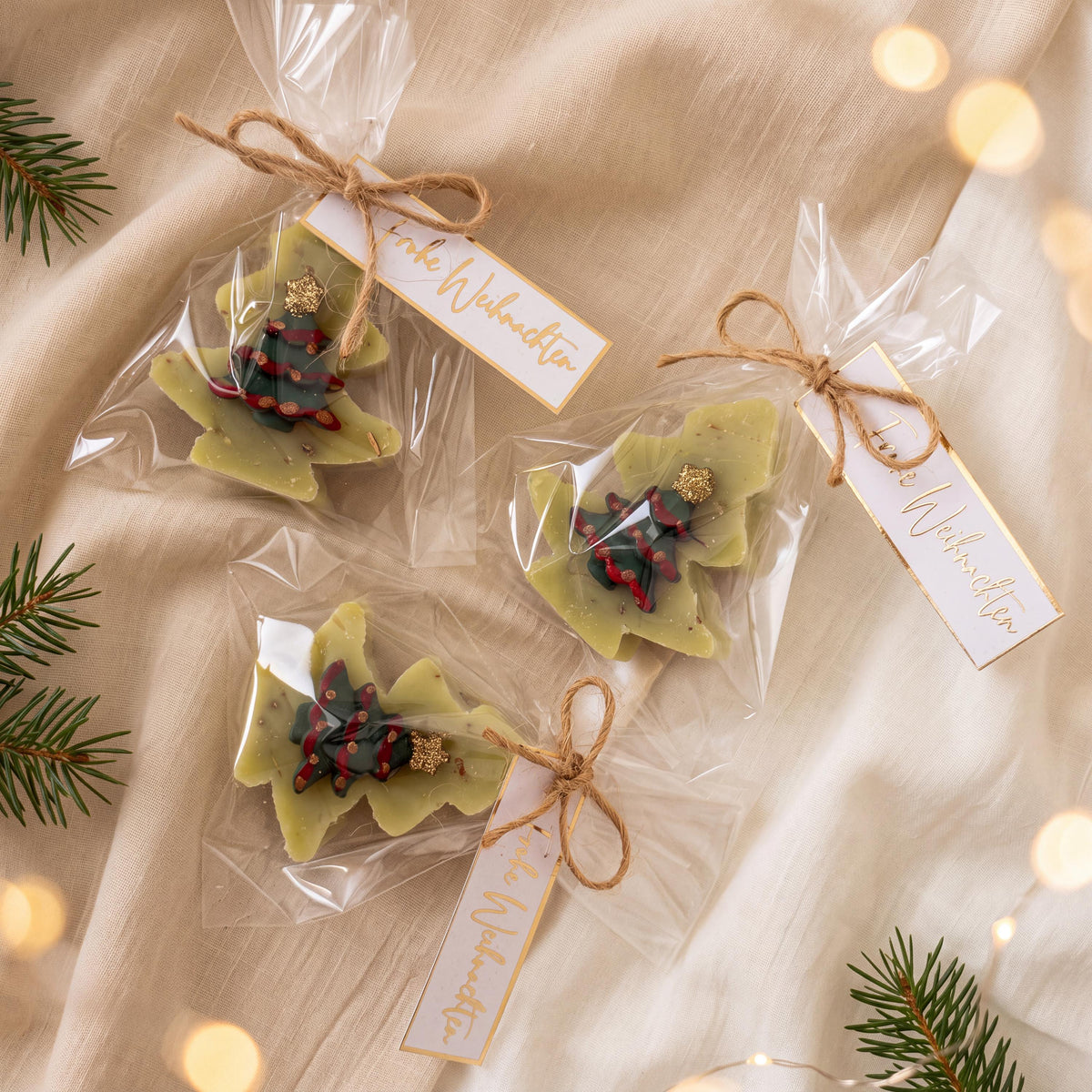 Gastgeschenk Weihnachtsseife Tannenbaum – Weihnachten Mitarbeiter, Team Geschenk Kollegen, Adventskalender Füllung, Mitbringsel, Wichtel