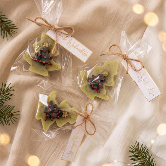 Gastgeschenk Weihnachtsseife Tannenbaum – Weihnachten Mitarbeiter, Team Geschenk Kollegen, Adventskalender Füllung, Mitbringsel, Wichtel
