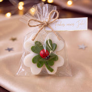 Silvester Gastgeschenk Frohes neues Jahr – Glücksbringer Seife Kleeblatt, Mitarbeiter Geschenk, Kundengeschenk, Neujahr Mitbringsel