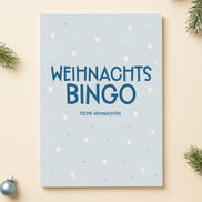 Weihnachtsbingo Spielblock DIN A5 – 25 Blatt – Weihnachtsspiel für Familie, Freunde & Weihnachtsfeier, Adventskalender Füllung, Wichteln
