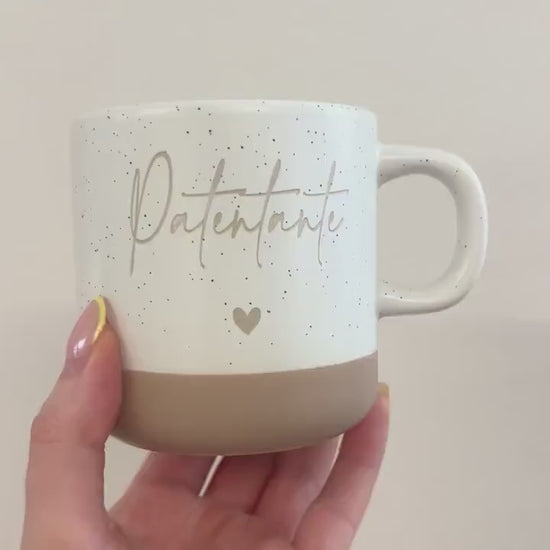 Tasse Patentante/Patenonkel mit Herz & Name – Geschenk zur Patenschaftsfrage – personalisiert graviert – 360 ml – Willst du mein Pate sein?