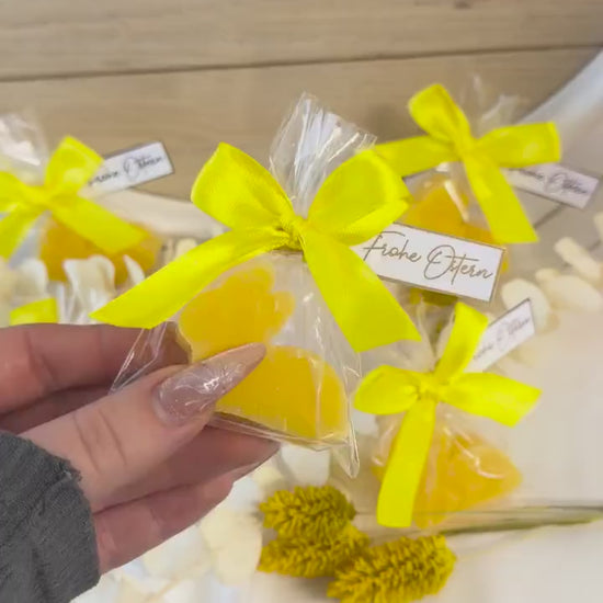Osterhasen Seife Geschenk Ostern, Gastgeschenk Ostern, Mitarbeiter Geschenk, Hasenseife, Firmengeschenk, "Frohe Ostern" Etikett in gold,