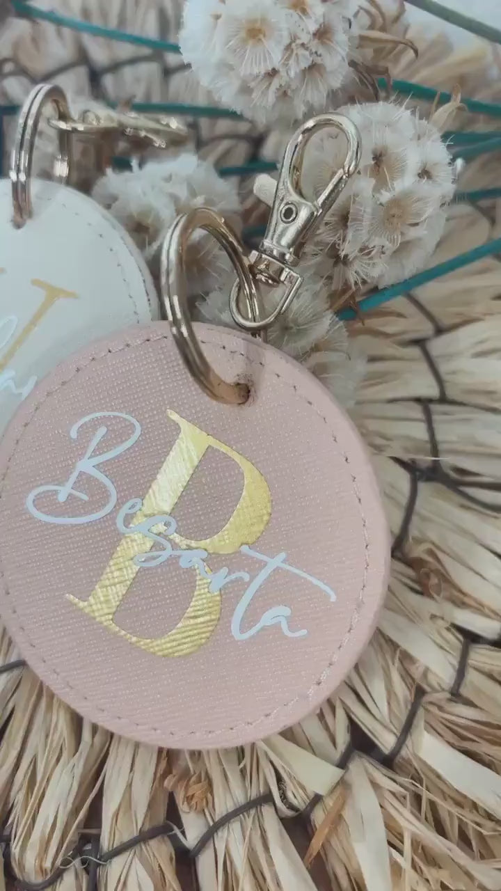 Personalisierter Schlüsselanhänger mit Buchstabe und Name - Kleines Geschenk - Weihnachten Ostern Geburtstag - Mama Oma Schwester