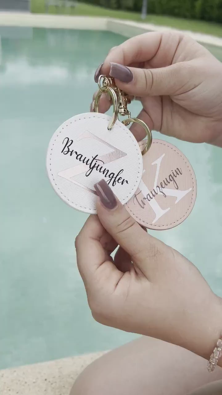 Schlüsselanhänger Geschenk Brautjungfer Trauzeugin Jga Deko Personalisiert Geschenk