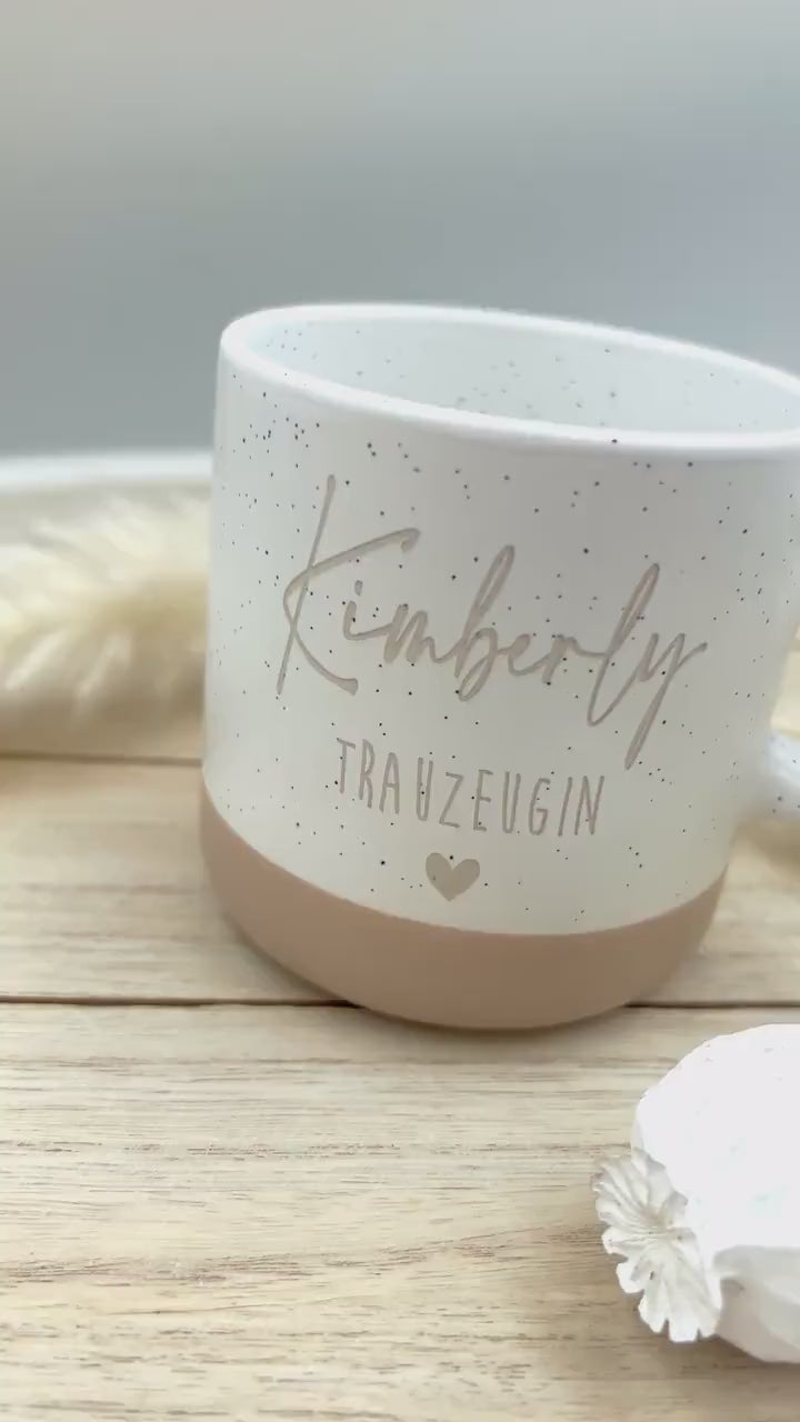 Tasse Trauzeugin mit Name – personalisierte Tasse graviert – Geschenk Hochzeit – Trauzeugin Proposal – Geschenk Trauzeugin, Trauzeugin frage