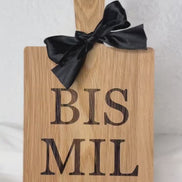 Islamisches Holzbrett Geschenk • „BIS MIL LAH“ Gravur • Muslimisches Geschenk Küche • Holzbrett Bismillah • Einweihungsgeschenk Islam, Eid