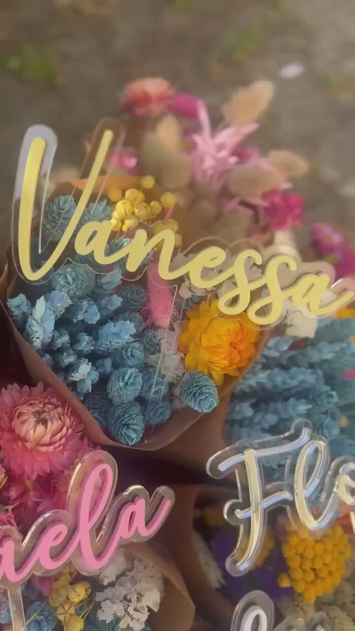 Caketopper aus Acryl personalisiert 3D doppellagig - verschiedene Farben - auch nur Zahlen möglich - Geburtstag, Einschulung, Taufe,