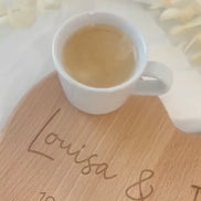 Personalisiertes Herzbrett aus Buchenholz – Hochzeitsgeschenk mit Gravur – Namen & Datum – Geschenk zur Hochzeit oder Jahrestag