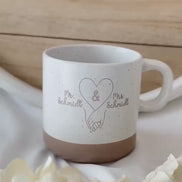 Mr & Mrs Tasse personalisiert – Hochzeitsgeschenk Paar – Geschenk zur Hochzeit – personalisierte Tasse mit Namen – Ehepaar Geschenk