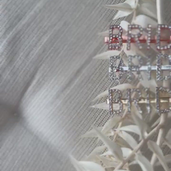 Braut Haar Accessoires Haarspange - Bride Spange in silber, gold oder rosegold - Hochzeit JGA