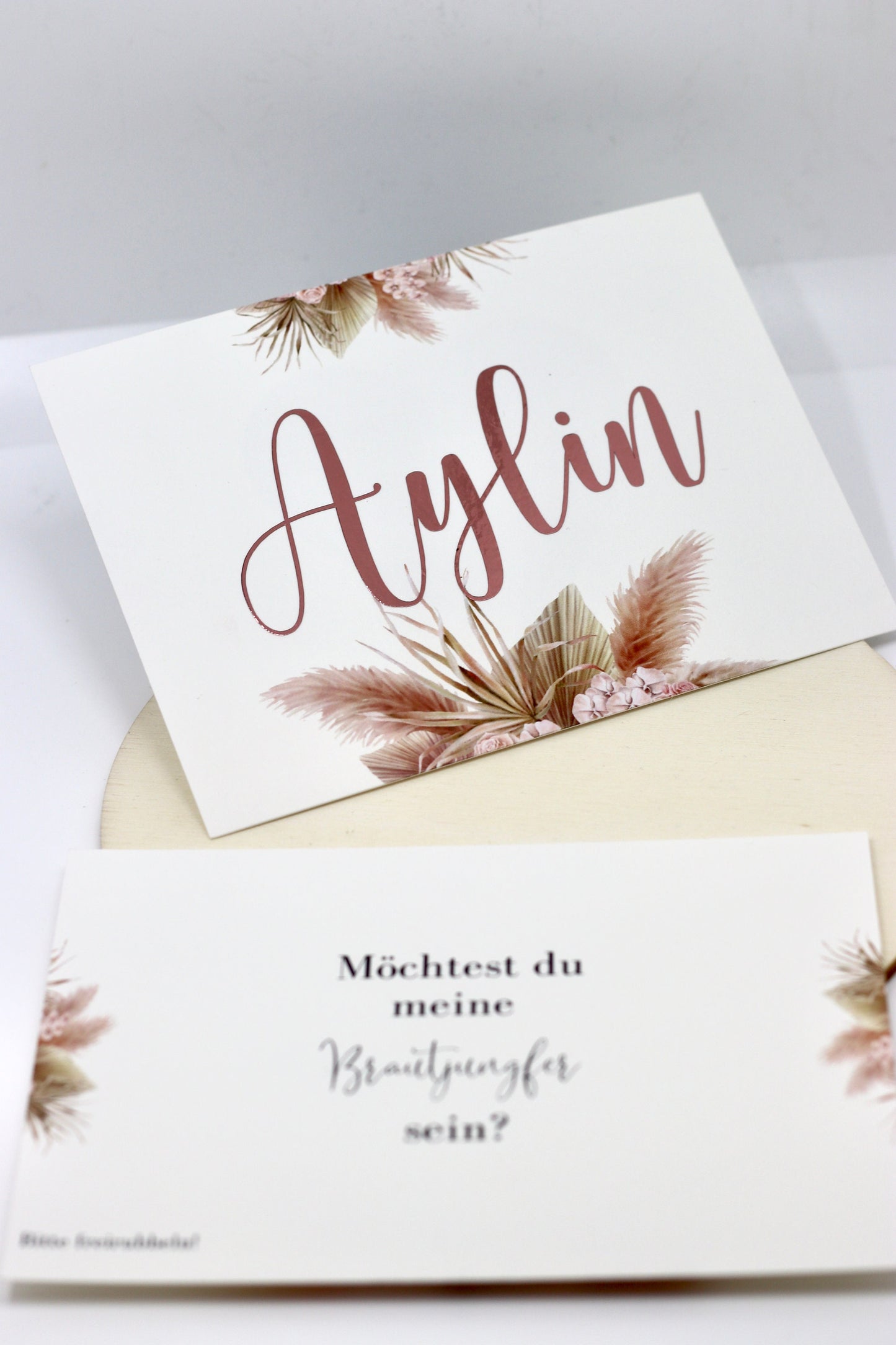 Rubbelkarte Brautjungfer personalisiert - Brautjungfer fragen - Brautjungfer Geschenk - Mit Namen - Wunschfarbe