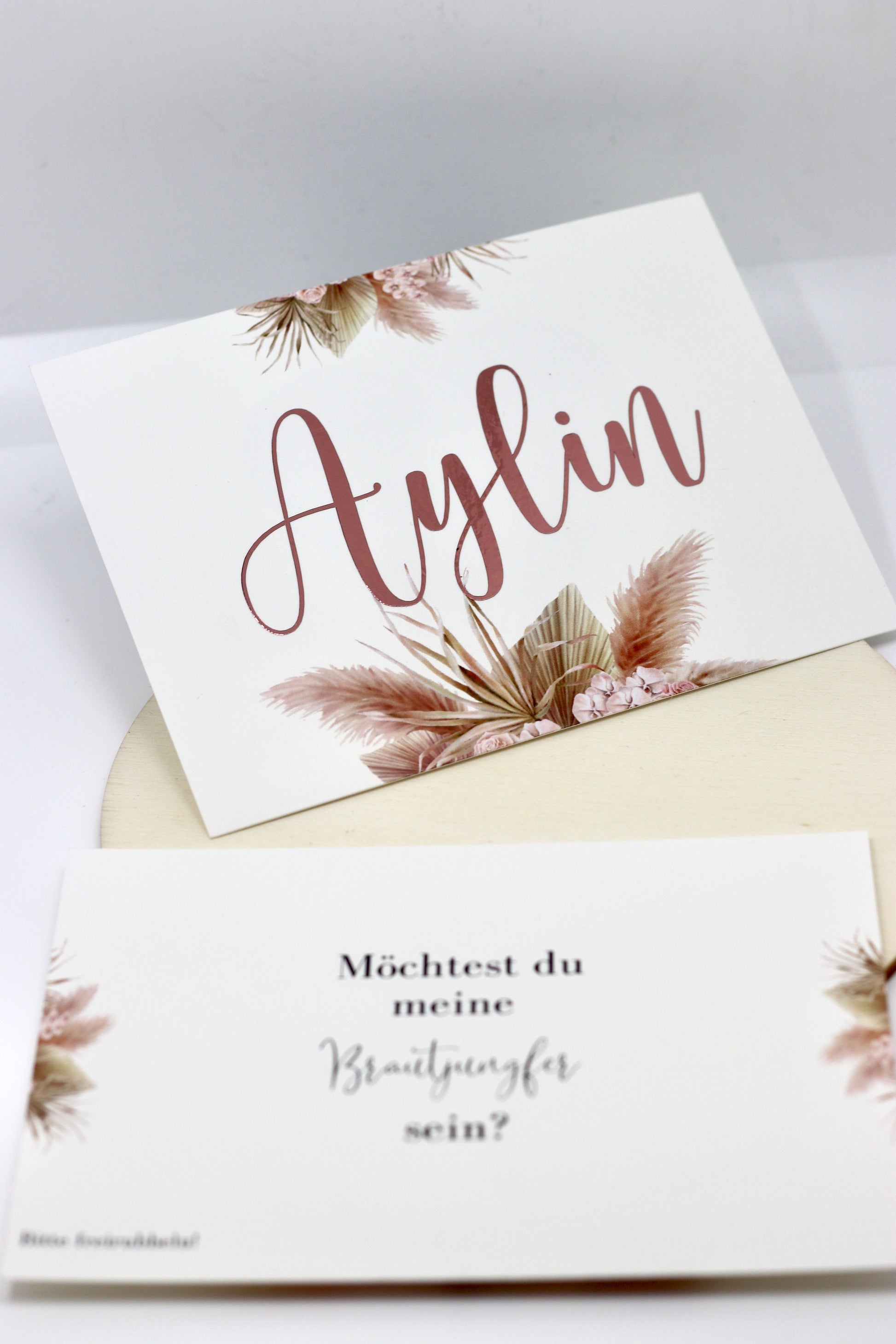 Rubbelkarte Brautjungfer personalisiert - Brautjungfer fragen - Brautjungfer Geschenk - Mit Namen - Wunschfarbe