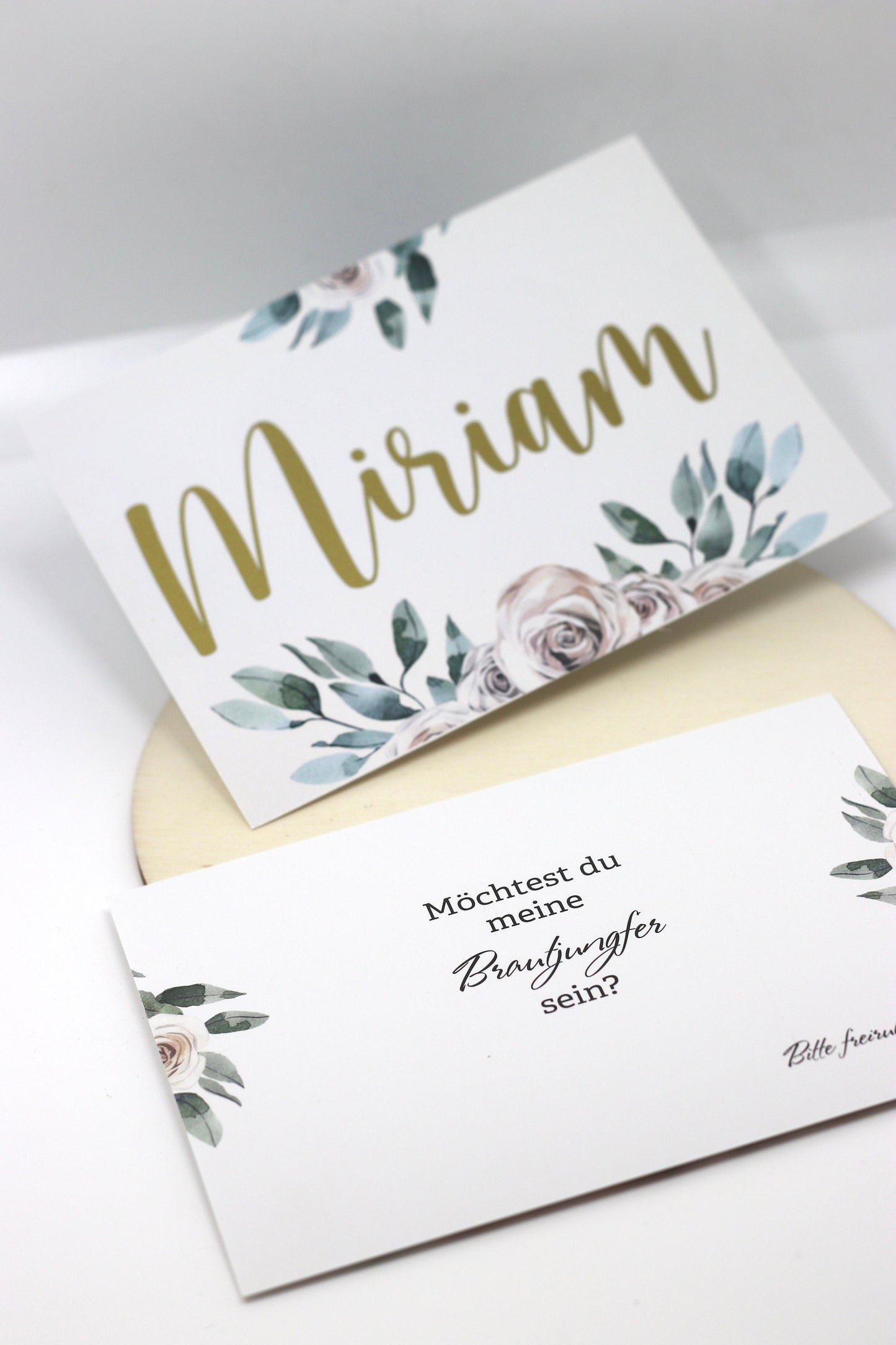 Rubbelkarte Brautjungfer personalisiert - Brautjungfer fragen - Brautjungfer Geschenk - Wunschfarbe - Mit Kuvert