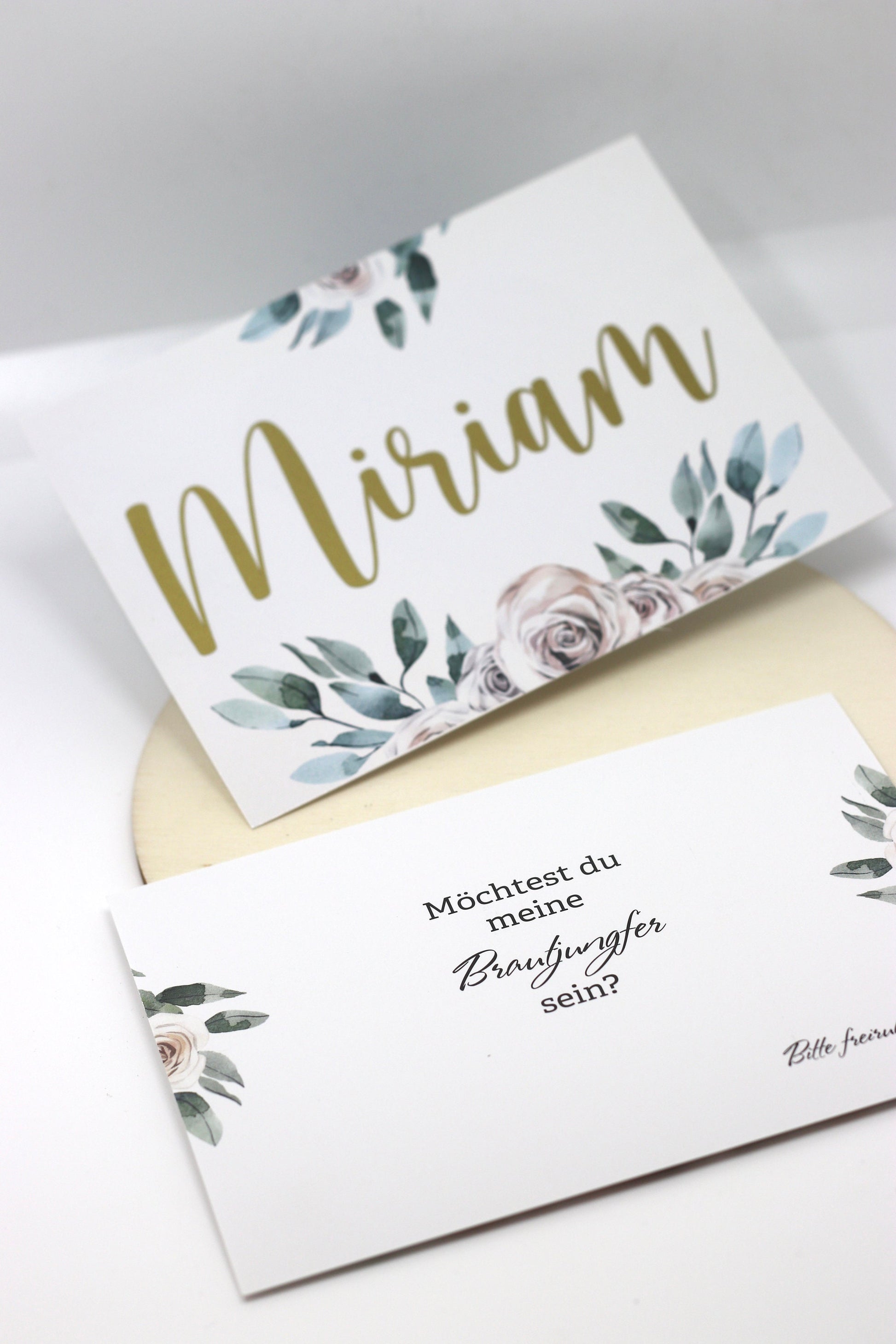 Rubbelkarte Brautjungfer personalisiert - Brautjungfer fragen - Brautjungfer Geschenk - Wunschfarbe - Mit Kuvert