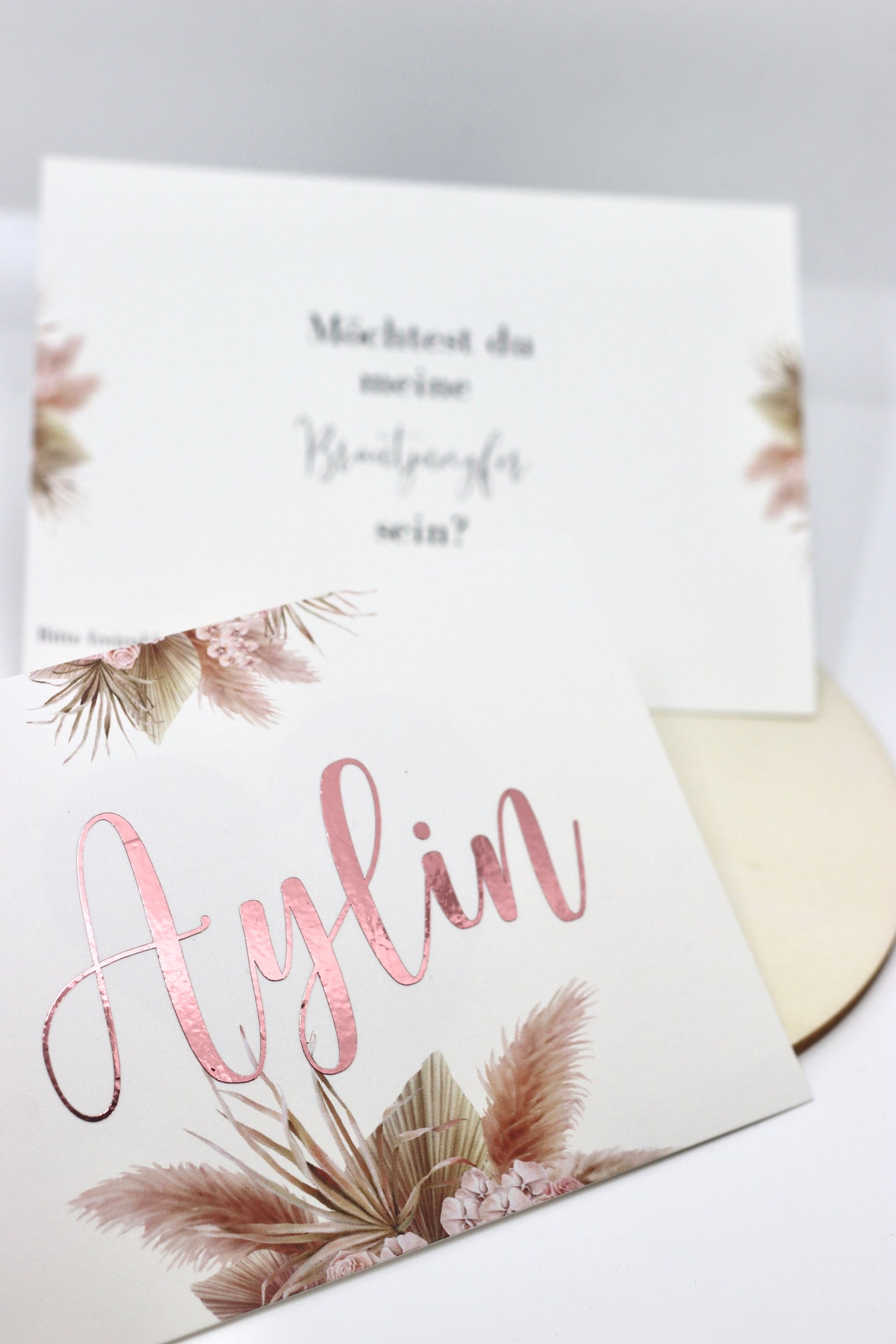 Rubbelkarte Brautjungfer personalisiert - Brautjungfer fragen - Brautjungfer Geschenk - Mit Namen - Wunschfarbe