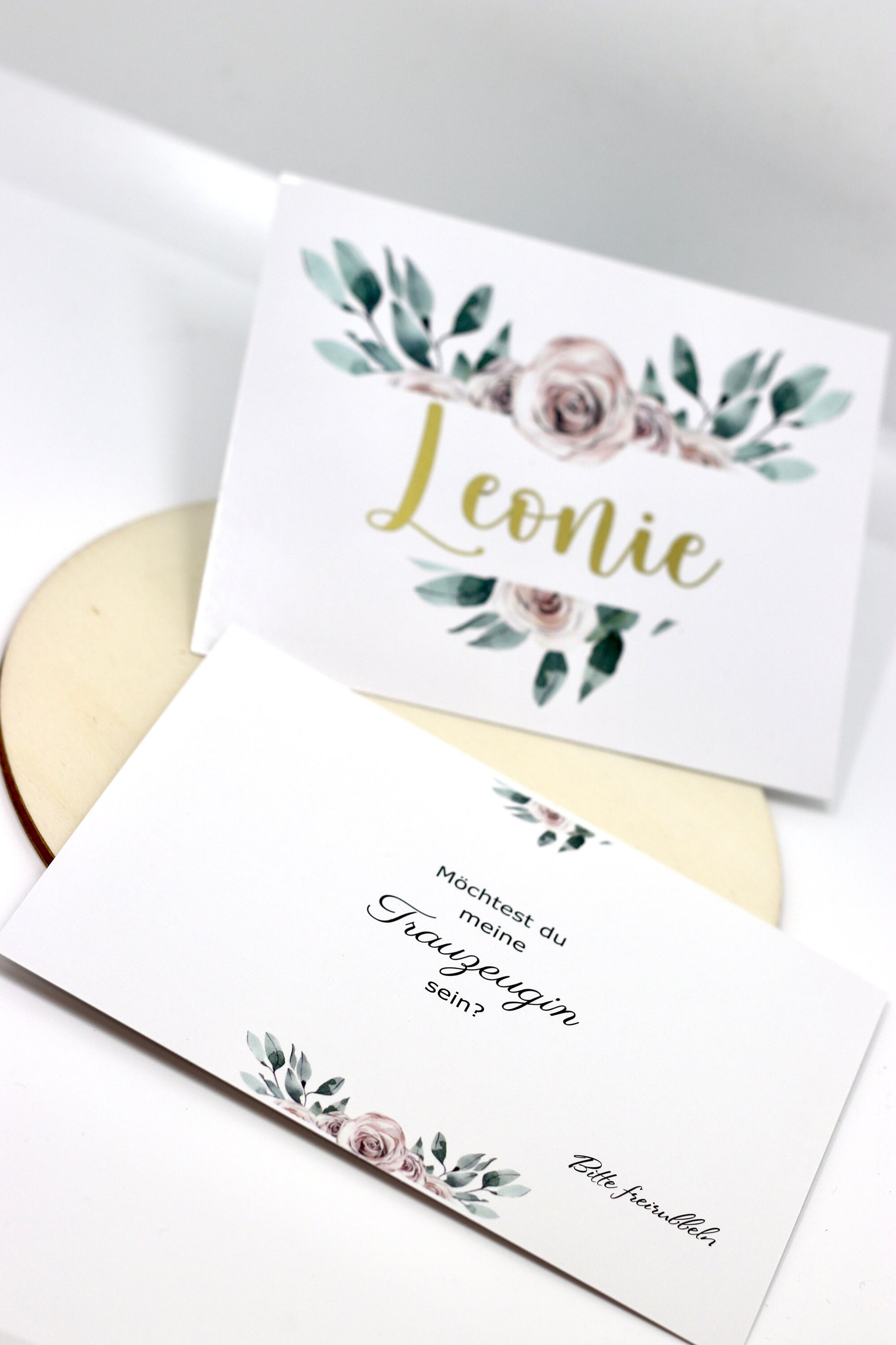 Rubbelkarte Trauzeugin personalisiert - Trauzeugin fragen - Trauzeugin Geschenk - Wunschfarbe - Mit Kuvert