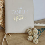 Personalisierter Travel Organizer für die Reise - Beige, Schwarz oder Grau - Passhülle - Weihnachten - Geschenk - Flitterwochen