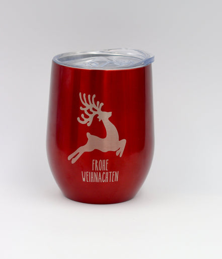 Glühweinbecher Weihnachten Firmenfeier Mitarbeitergeschenk - Glühwein Tasse auf Wunsch mit Personalisierung
