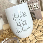 Glühweinbecher Glühweintasse Weihnachtstasse Mitarbeitergeschenk Thermobecher Ho Ho Hol mir Glühwein