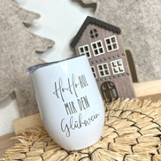 Glühweinbecher Glühweintasse Weihnachtstasse Mitarbeitergeschenk Thermobecher Ho Ho Hol mir Glühwein