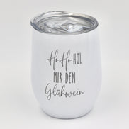Glühweinbecher Glühweintasse Weihnachtstasse Mitarbeitergeschenk Thermobecher Ho Ho Hol mir Glühwein