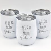 Glühweinbecher Glühweintasse Weihnachtstasse Mitarbeitergeschenk Thermobecher Ho Ho Hol mir Glühwein