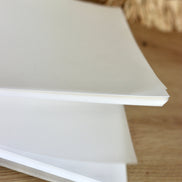 Gästebuch aus Leinen Hochzeit Fotoalbum beige weiß minimalistisch