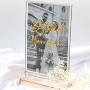 Bilderrahmen personalisiert Namensaufsteller Namensschild Hochzeit Verlobung Sözümüz Söz mit Acrylbuchstaben