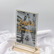 Bilderrahmen personalisiert Namensaufsteller Namensschild Hochzeit Verlobung Sözümüz Söz mit Acrylbuchstaben