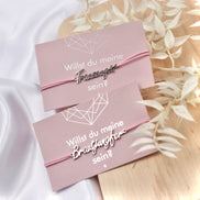 Trauzeugin Brautjunger Geschenk - Armband - Team Bride - Willst du meine Trauzeugin sein, Trauzeugin fragen Brautjungfer fragen