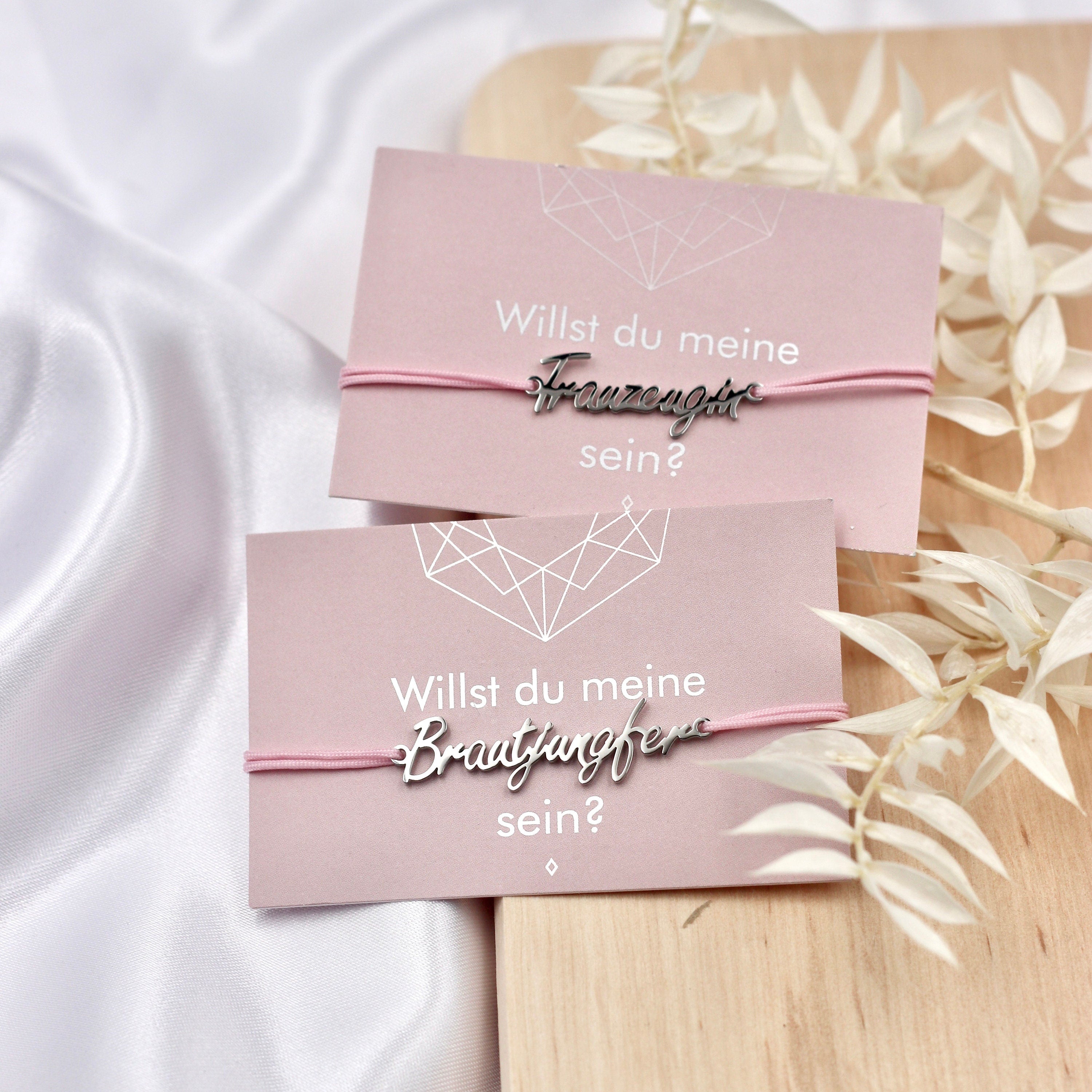 Trauzeugin Brautjunger Geschenk - Armband - Team Bride - Willst du meine Trauzeugin sein, Trauzeugin fragen Brautjungfer fragen