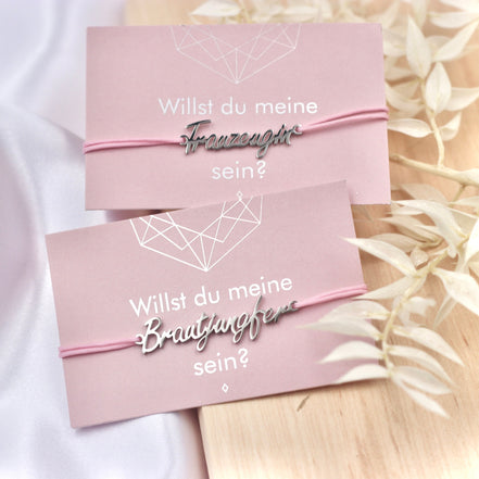 Trauzeugin Brautjunger Geschenk - Armband - Team Bride - Willst du meine Trauzeugin sein, Trauzeugin fragen Brautjungfer fragen