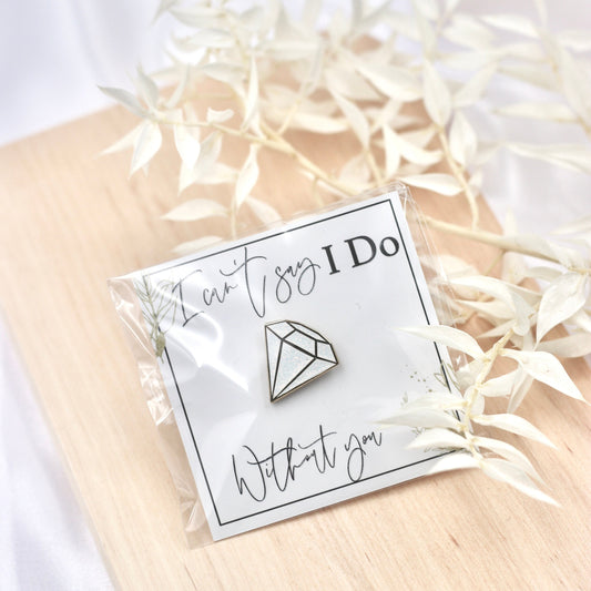 Trauzeugin Brautjunger Geschenk Button " I can't say I do without you" - Trauzeugin fragen Brautjungfer fragen JGA Deko Team Braut