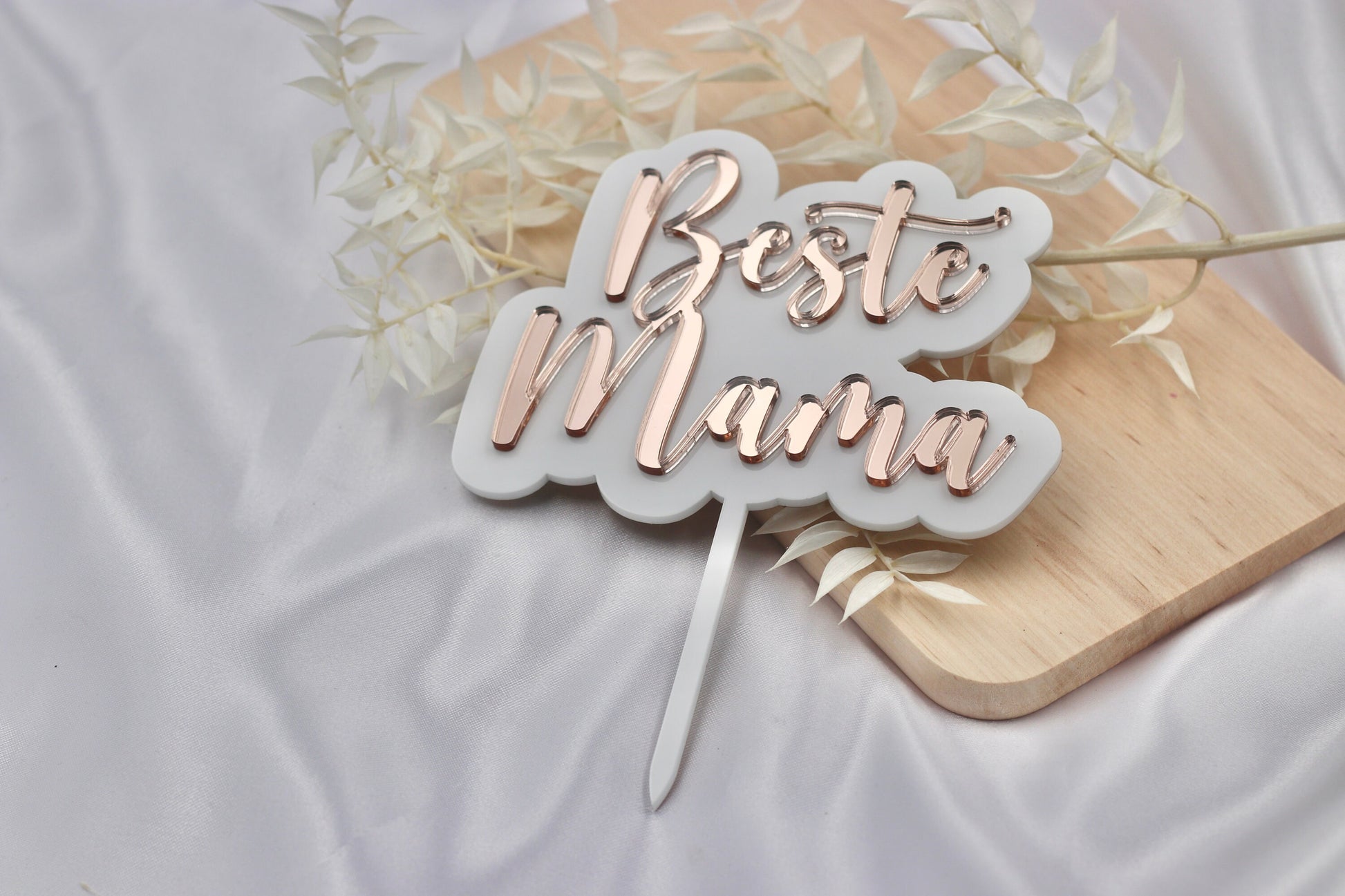 Muttertag Cake topper "Beste Mama" - Geschenke für die Mama, Mothersday Kuchen