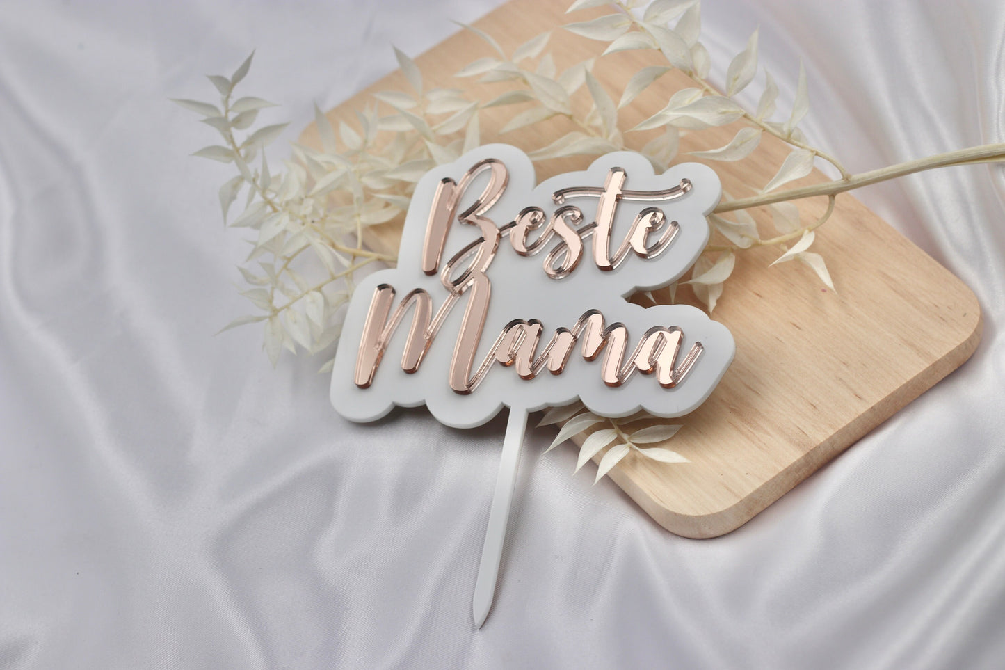 Muttertag Cake topper "Beste Mama" - Geschenke für die Mama, Mothersday Kuchen