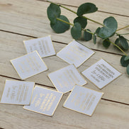 Personalisierte Etiketten Quadratisch Hochzeit mit Heißfolienveredelung in gold oder silber - Gastgeschenke DIY - Taufe Geburtstag Verlobung