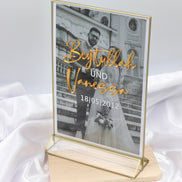 Bilderrahmen personalisiert Namensaufsteller Namensschild Hochzeit Verlobung Sözümüz Söz mit Acrylbuchstaben